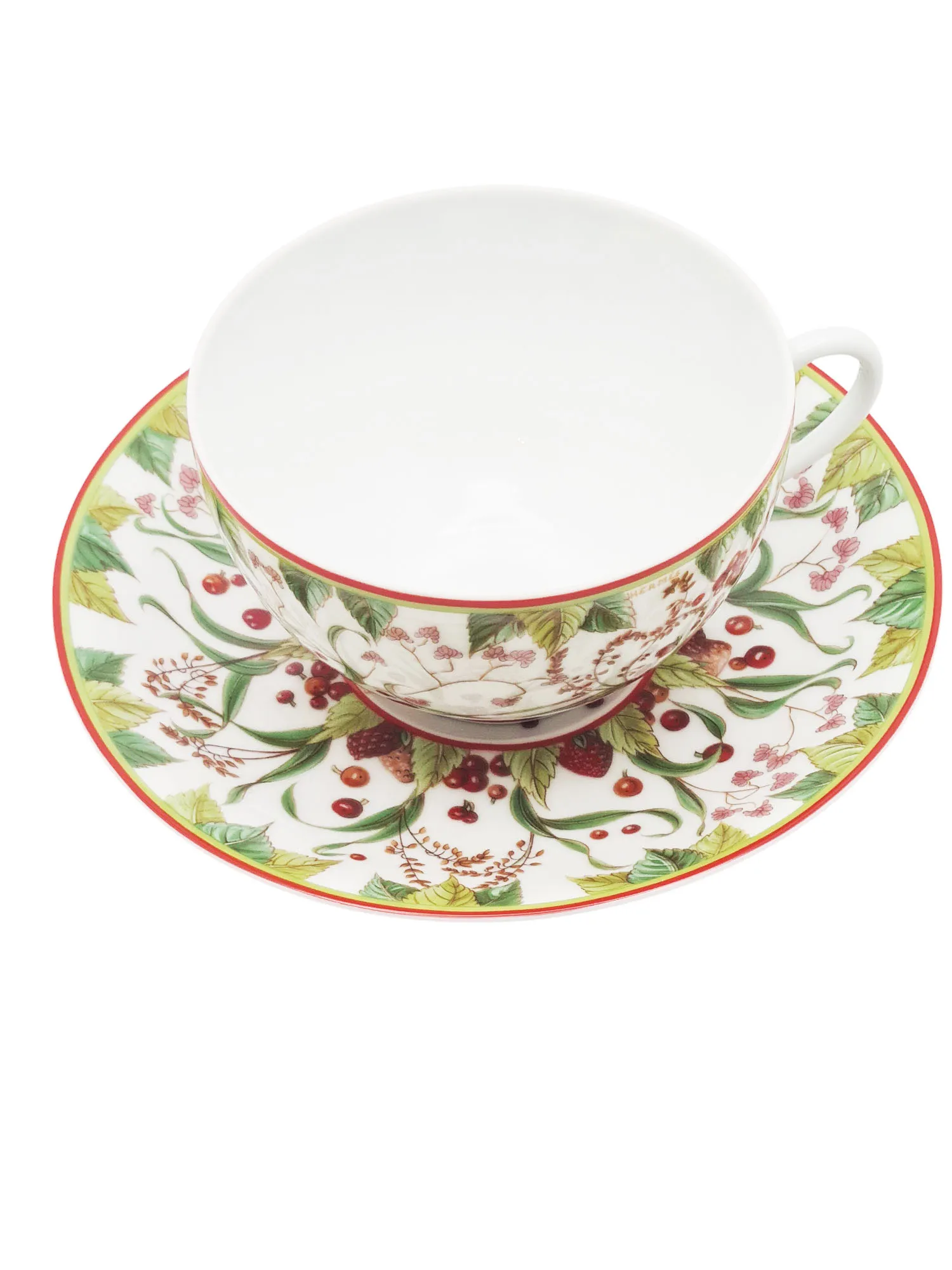 Superbe déjeuner en porcelaine maison Hermès, modèle Jardin de Pythagore – Image 2