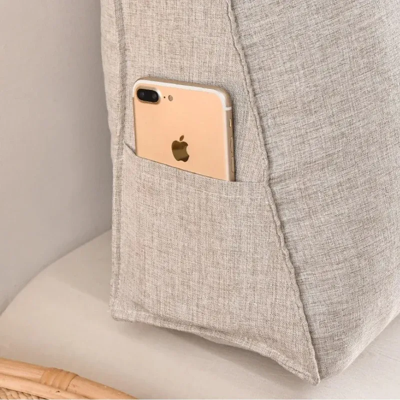 Coussin tête de lit blanc – Image 3