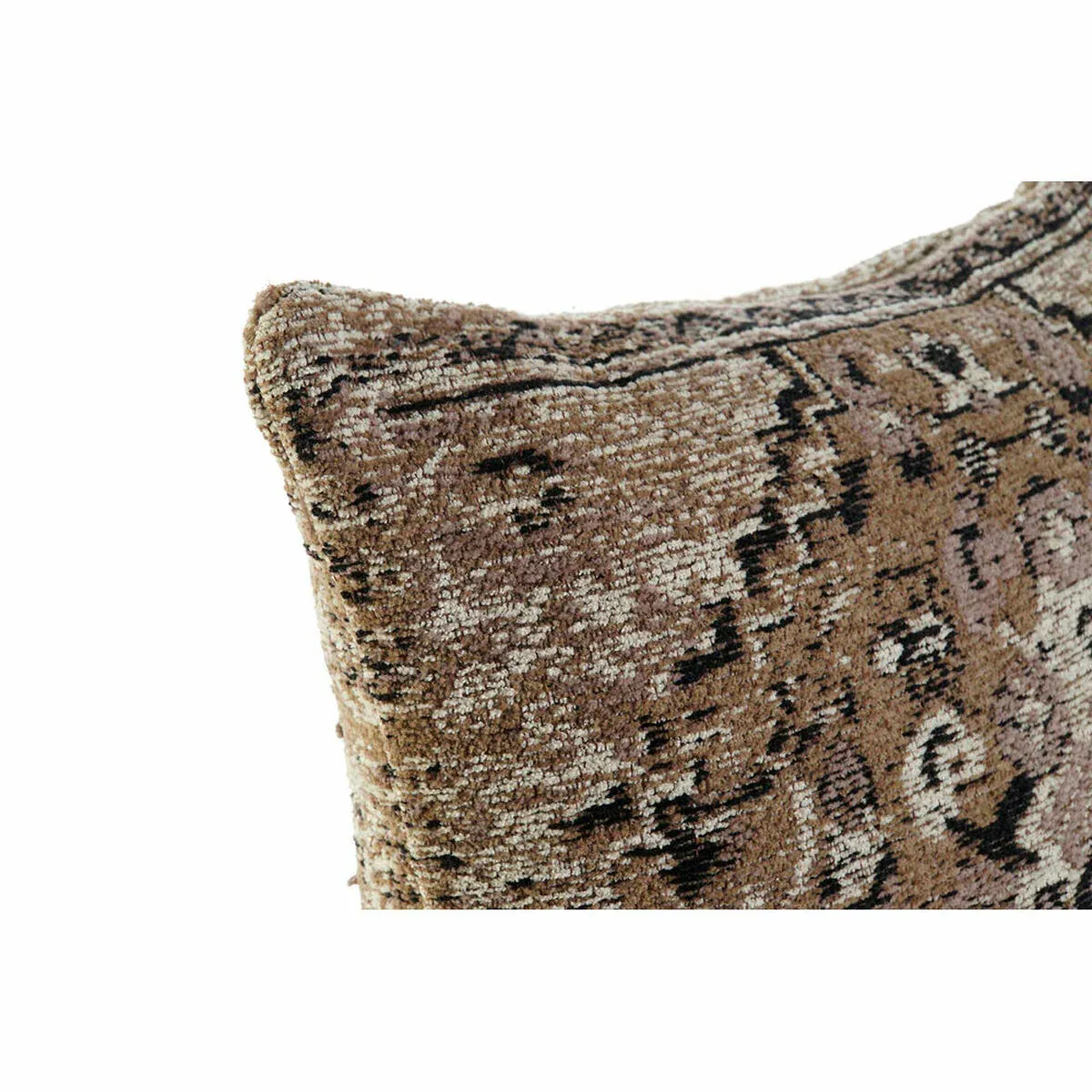 Coussin DKD Home Decor Plastique Blanc Marron Noir Rectangulaire Carré Arabe 45 x 12 x 45 cm – Image 2