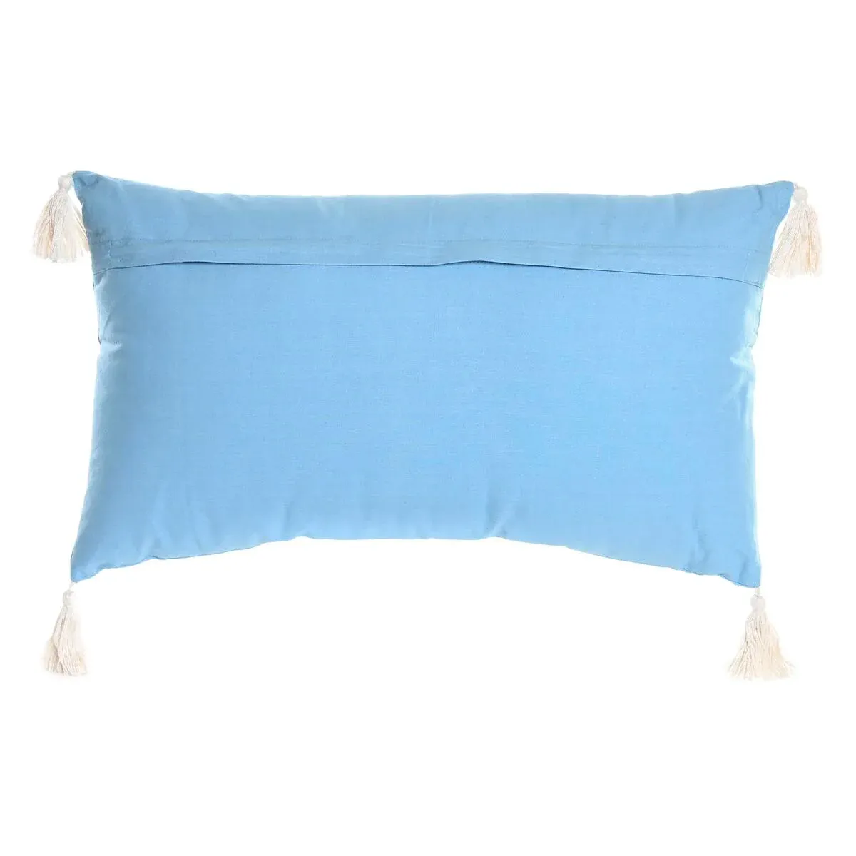 Coussin DKD Home Decor 60 x 15 x 35 cm Bleu Blanc – Image 3
