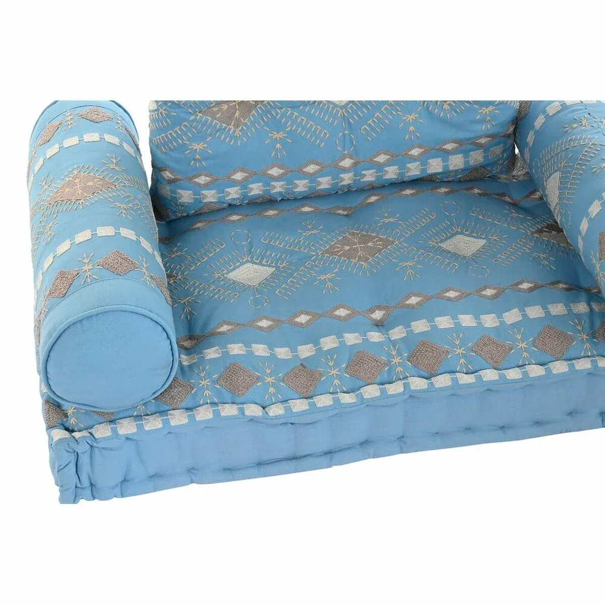 Chaise de jardin DKD Home Decor Bleu 90 x 50 x 55 cm – Image 2