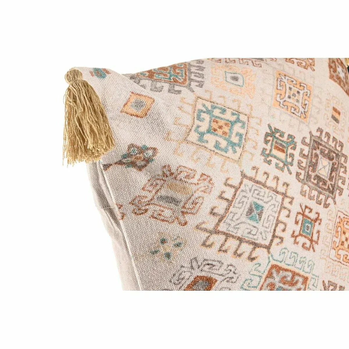 Coussin DKD Home Decor Beige Losanges 60 x 20 x 60 cm – Image 2