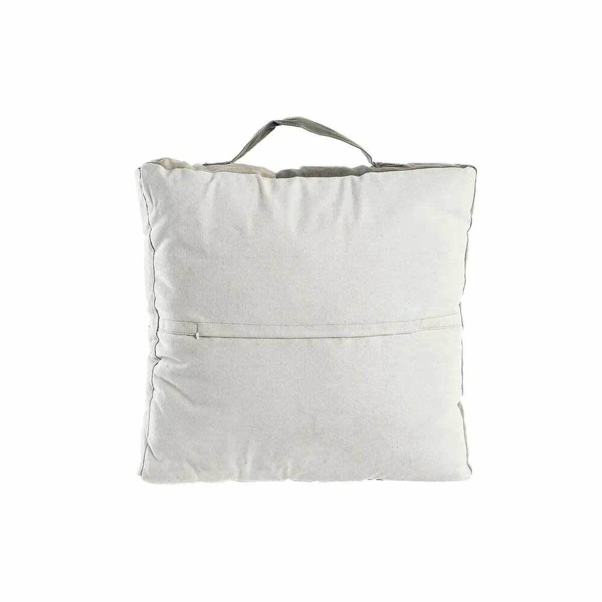 Coussin DKD Home Decor De Sol Beige Marron Polyester Coton Cuir Étoile Aluminium Vintage (50 x 14 x 50 cm) – Image 4