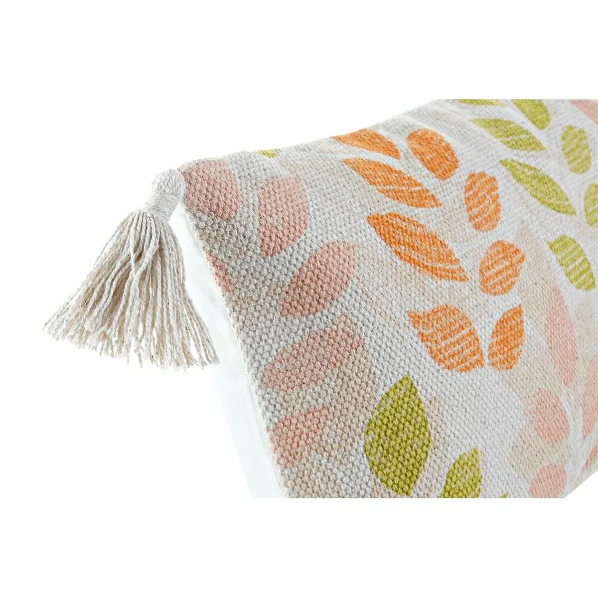 Coussin DKD Home Decor 60 x 10 x 30 cm Beige Multicouleur Fleurs – Image 4