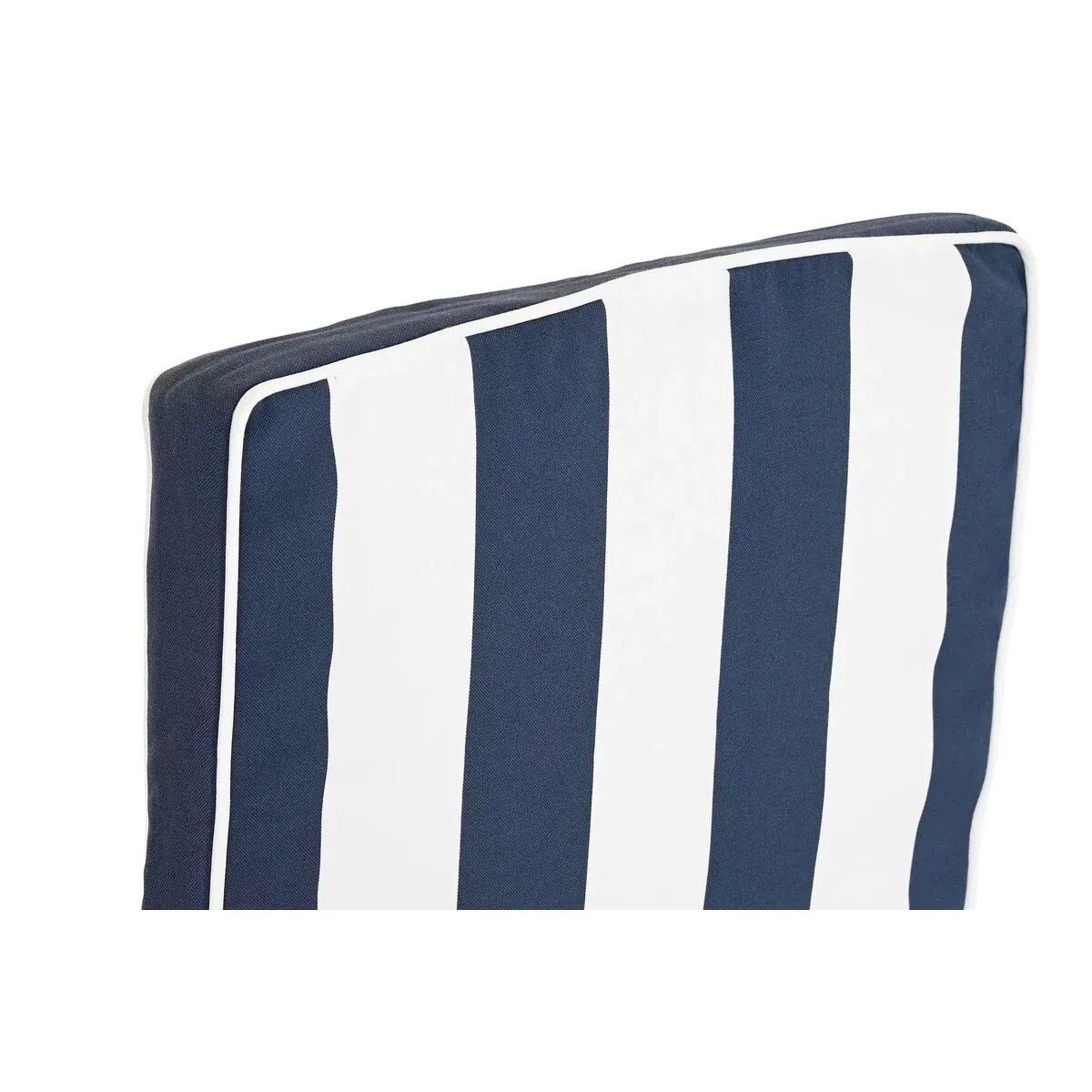 Coussin DKD Home Decor Blanc Blue marine Rayures 42 x 4 x 115 cm – Image 4