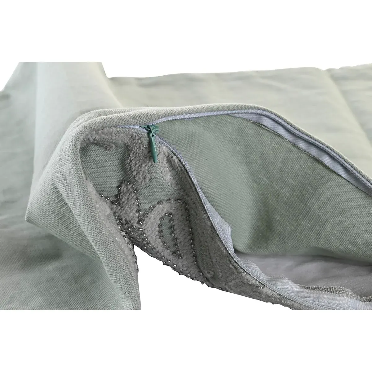 Housse de coussin DKD Home Decor 60 x 1 x 40 cm Floral Vert – Image 2