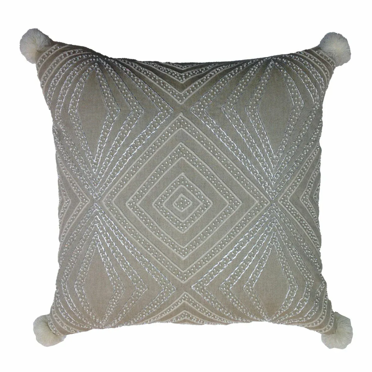 Housse de coussin DKD Home Decor Gris 50 x 1 x 50 cm – Image 3