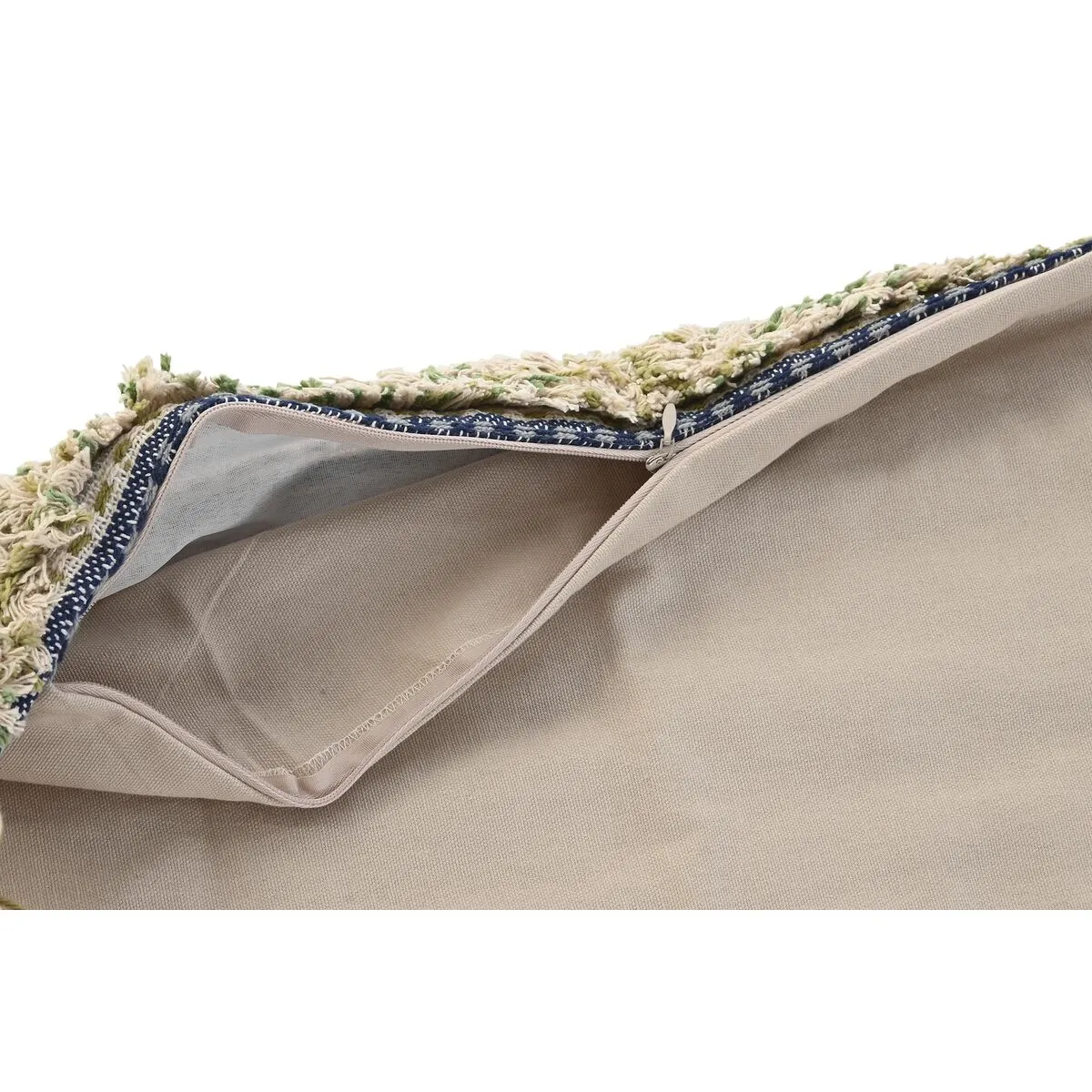 Housse de coussin DKD Home Decor 60 x 1 x 40 cm Multicouleur Frange – Image 2