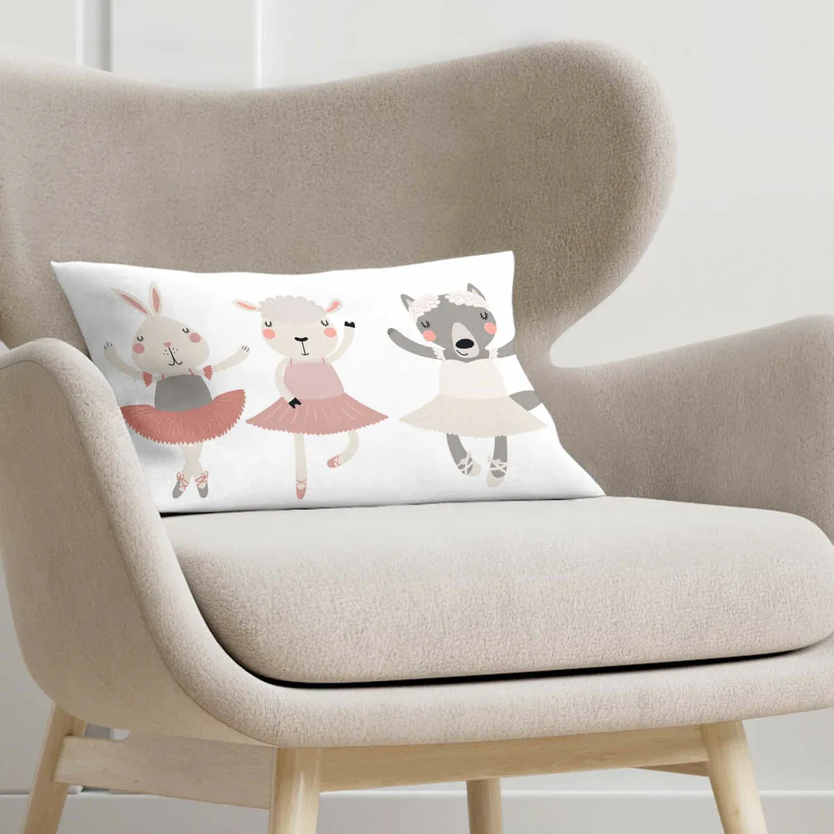 Housse de coussin Kids&Cotton Lavi C Rose 30 x 50 cm – Image 2