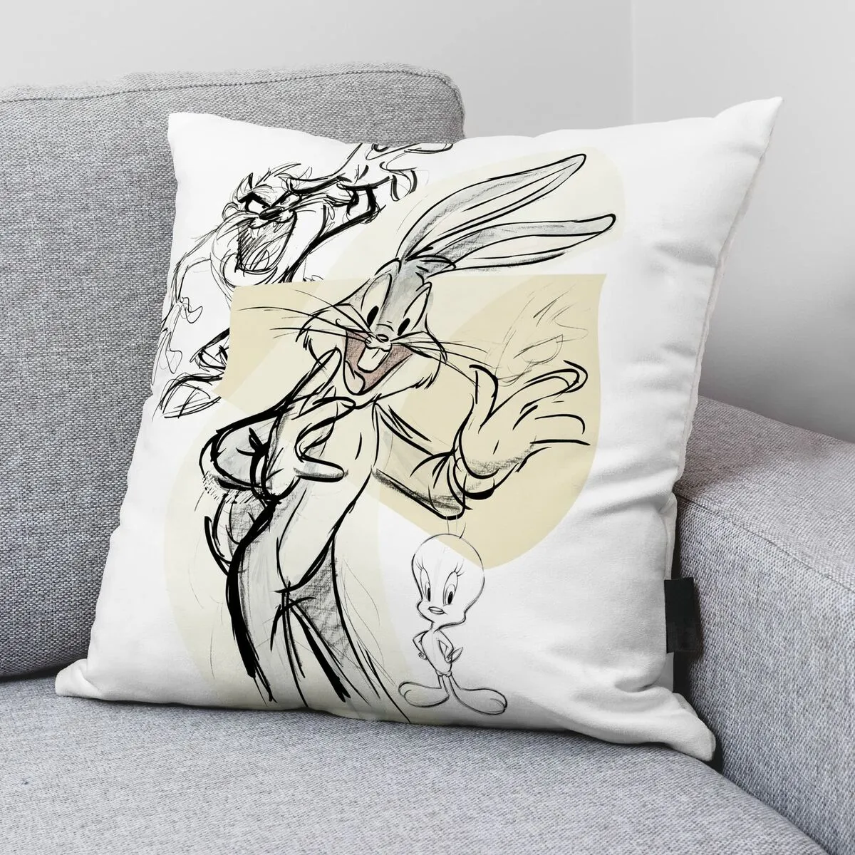Housse de coussin Looney Tunes Looney Sketch A Multicouleur 45 x 45 cm – Image 2