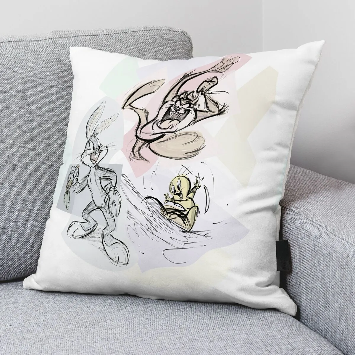 Housse de coussin Looney Tunes Sketch B Multicouleur 45 x 45 cm – Image 2