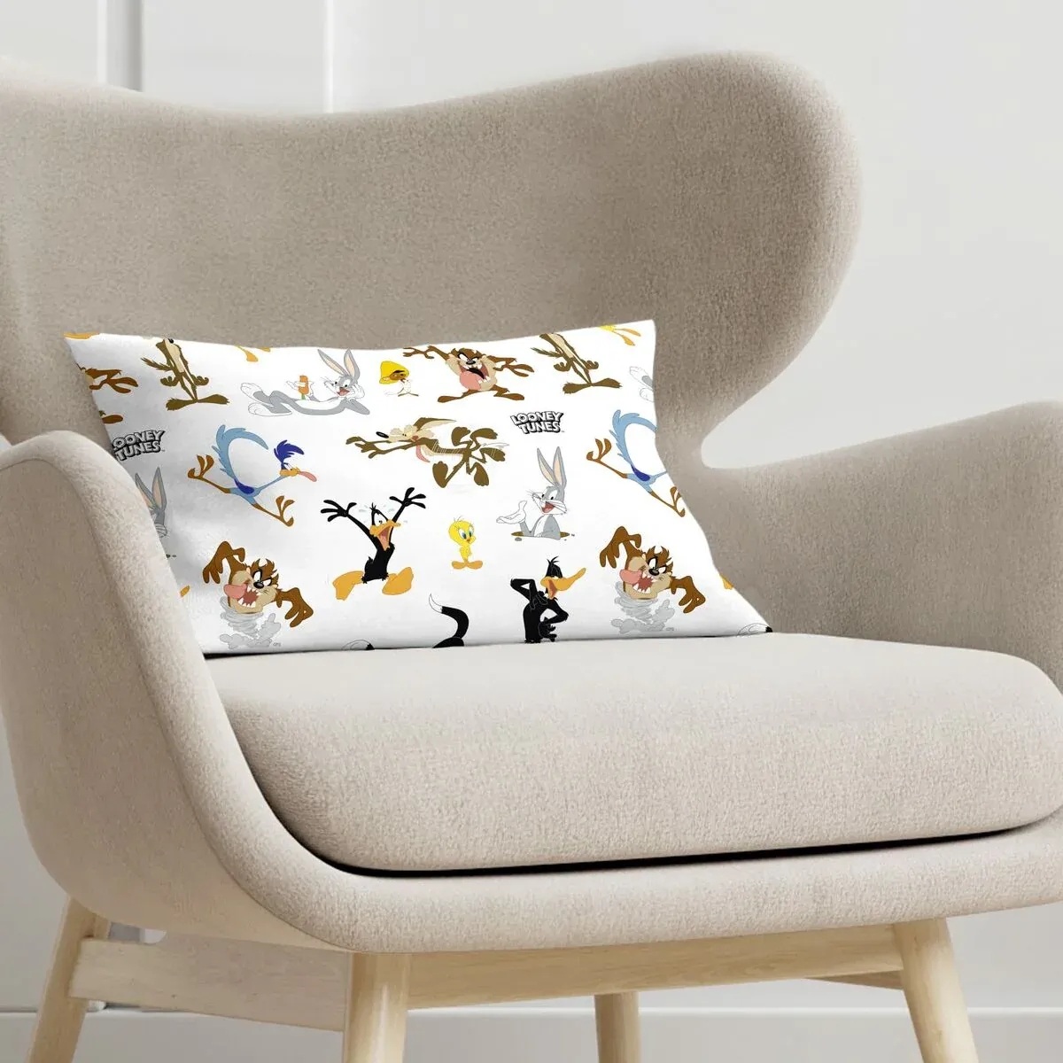 Housse de coussin Looney Tunes Looney Characters C Blanc Multicouleur 30 x 50 cm – Image 2
