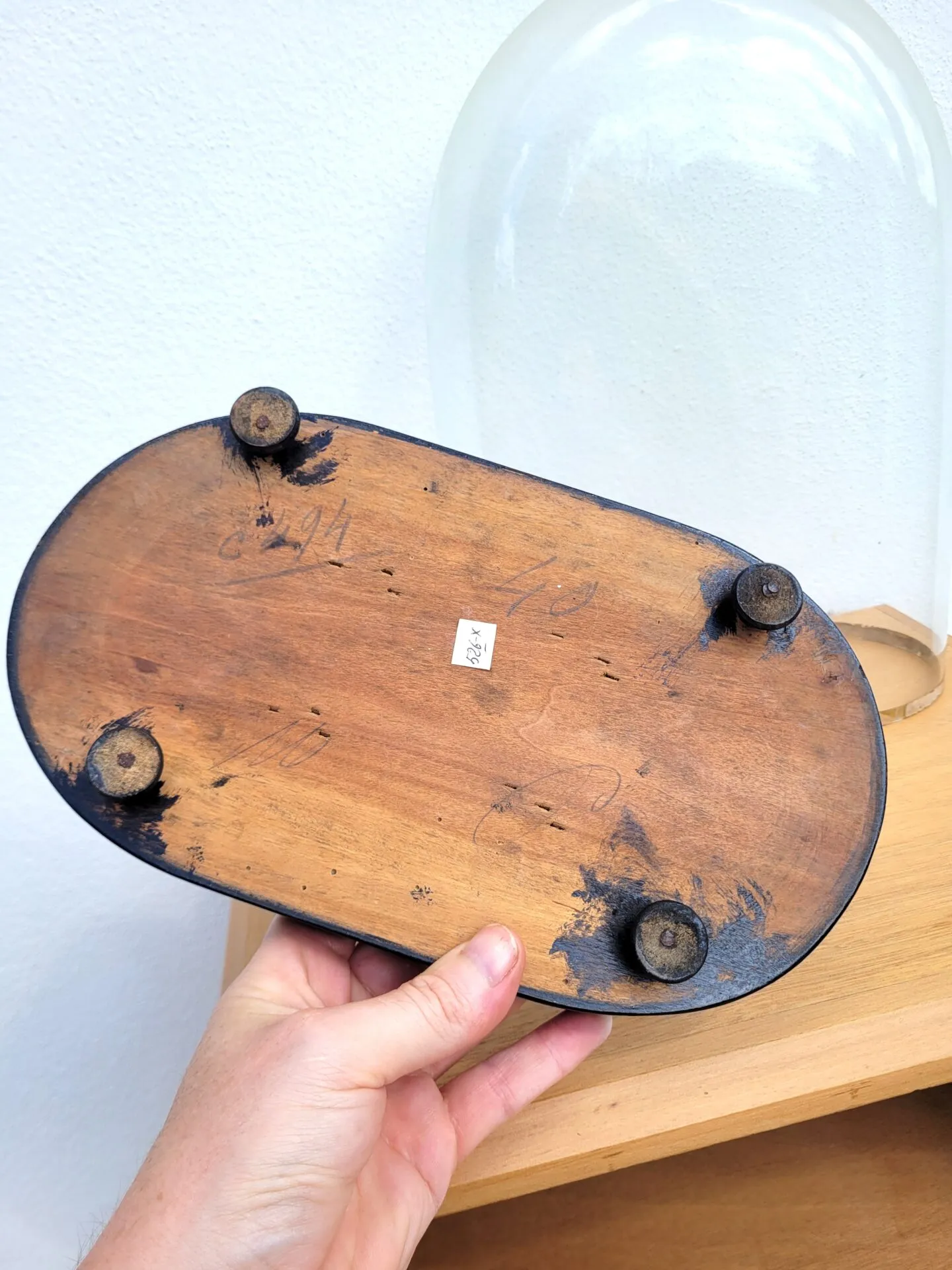 Ancien globe de mariée ou cloche en verre – Image 6