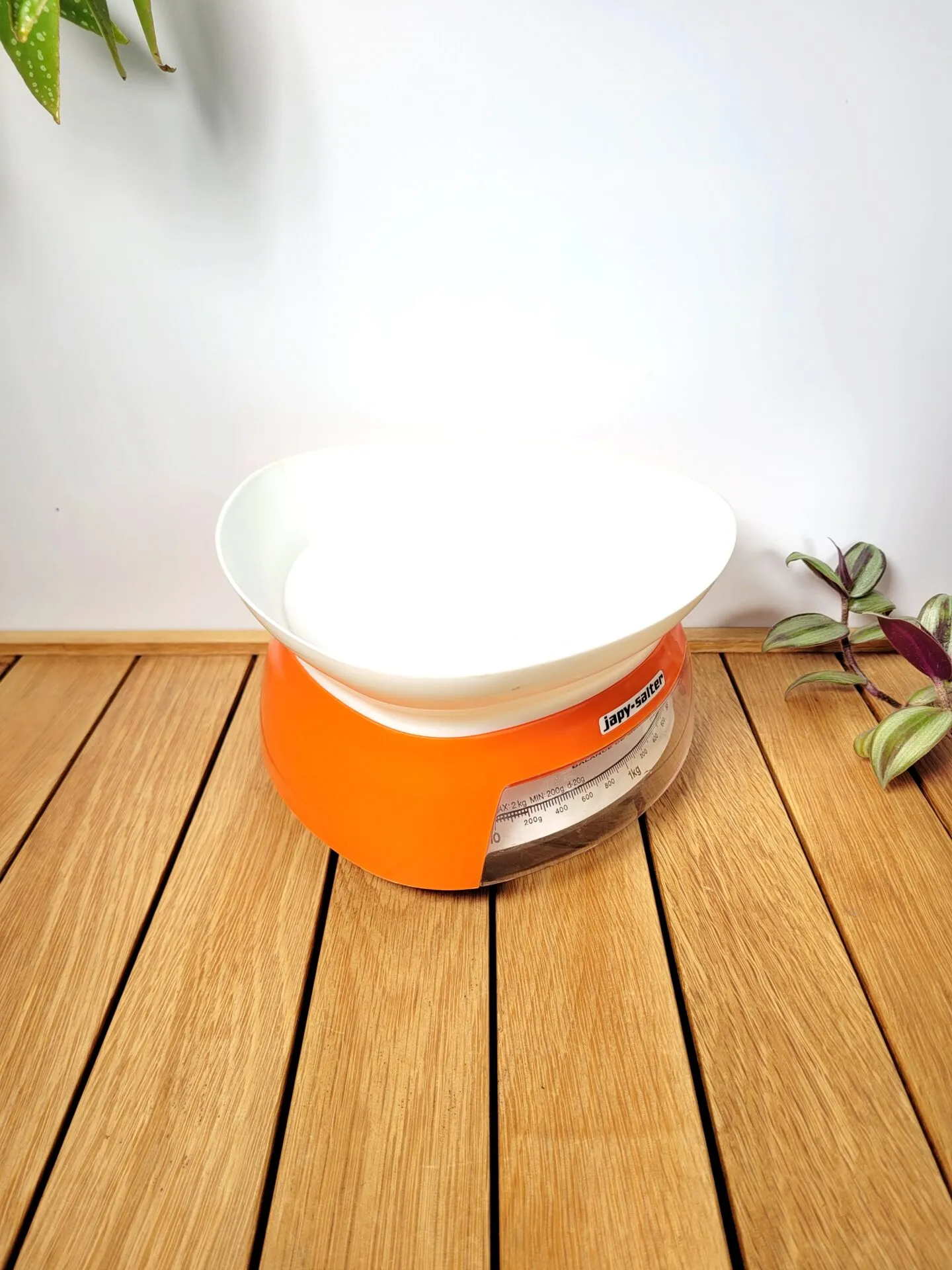 Balance vintage orange Japy Salter 1970s – Image 3