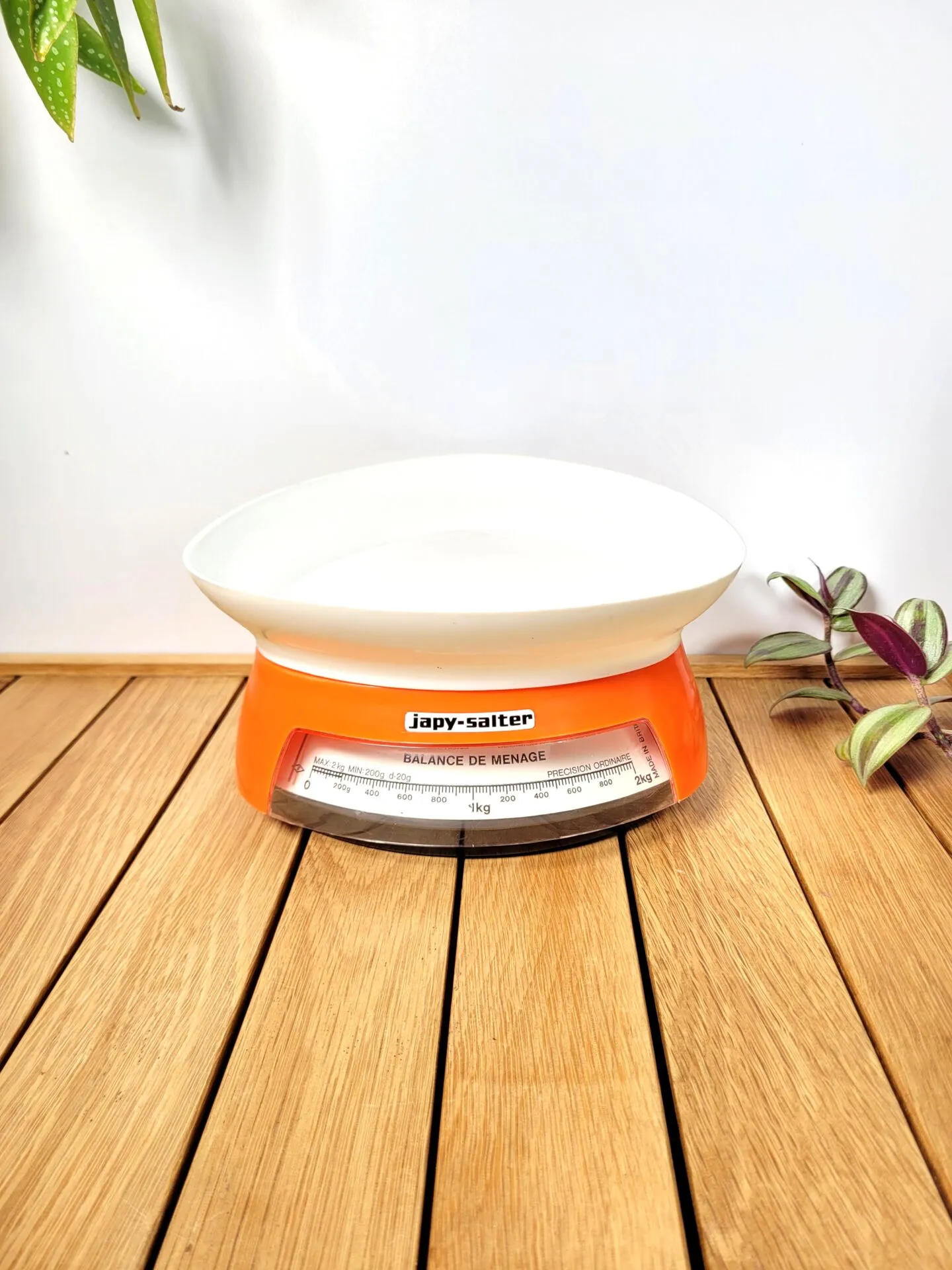 Balance vintage orange Japy Salter 1970s – Image 2