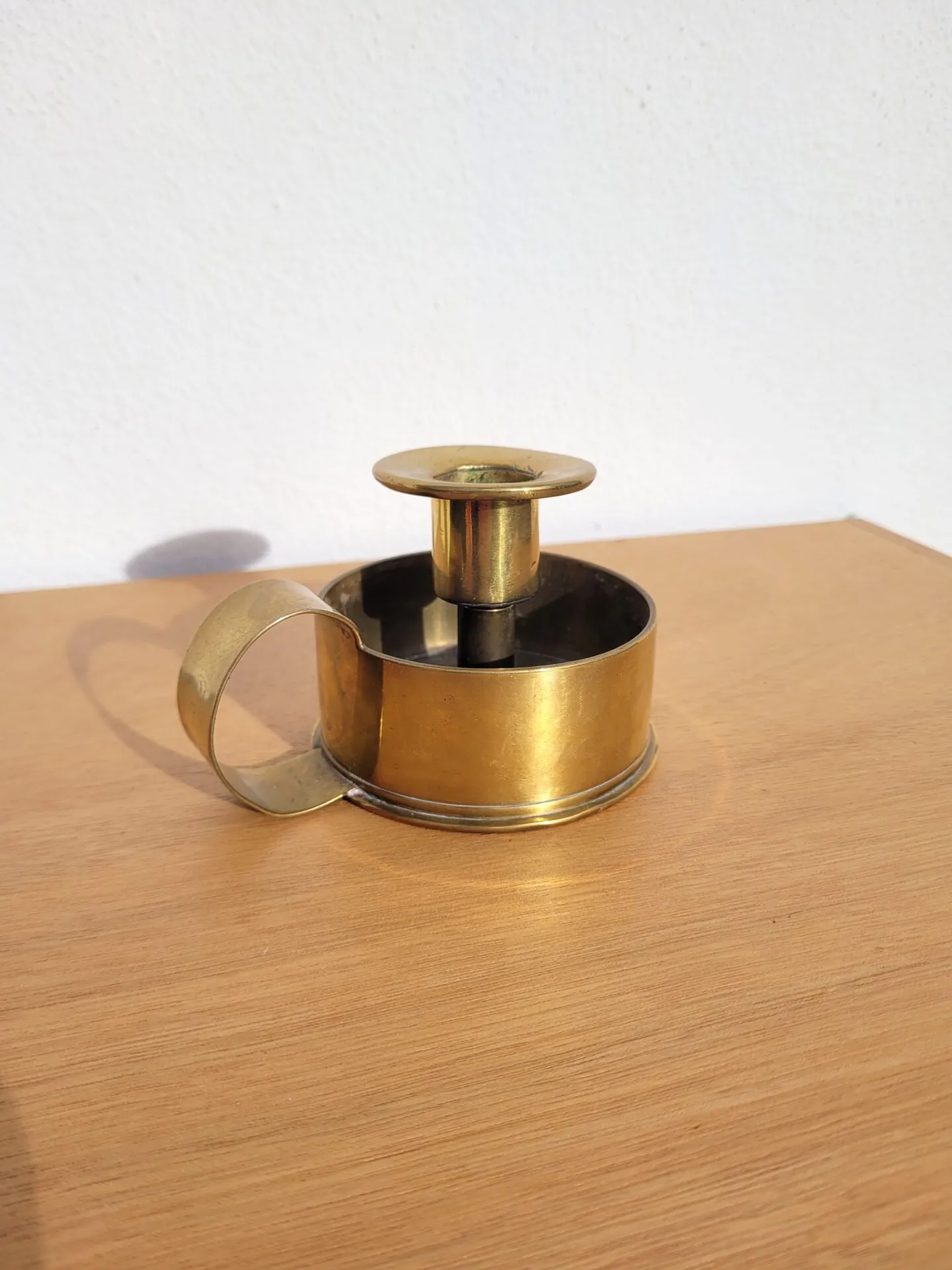 Bougeoir artisanale sur douille d’obus – Image 3