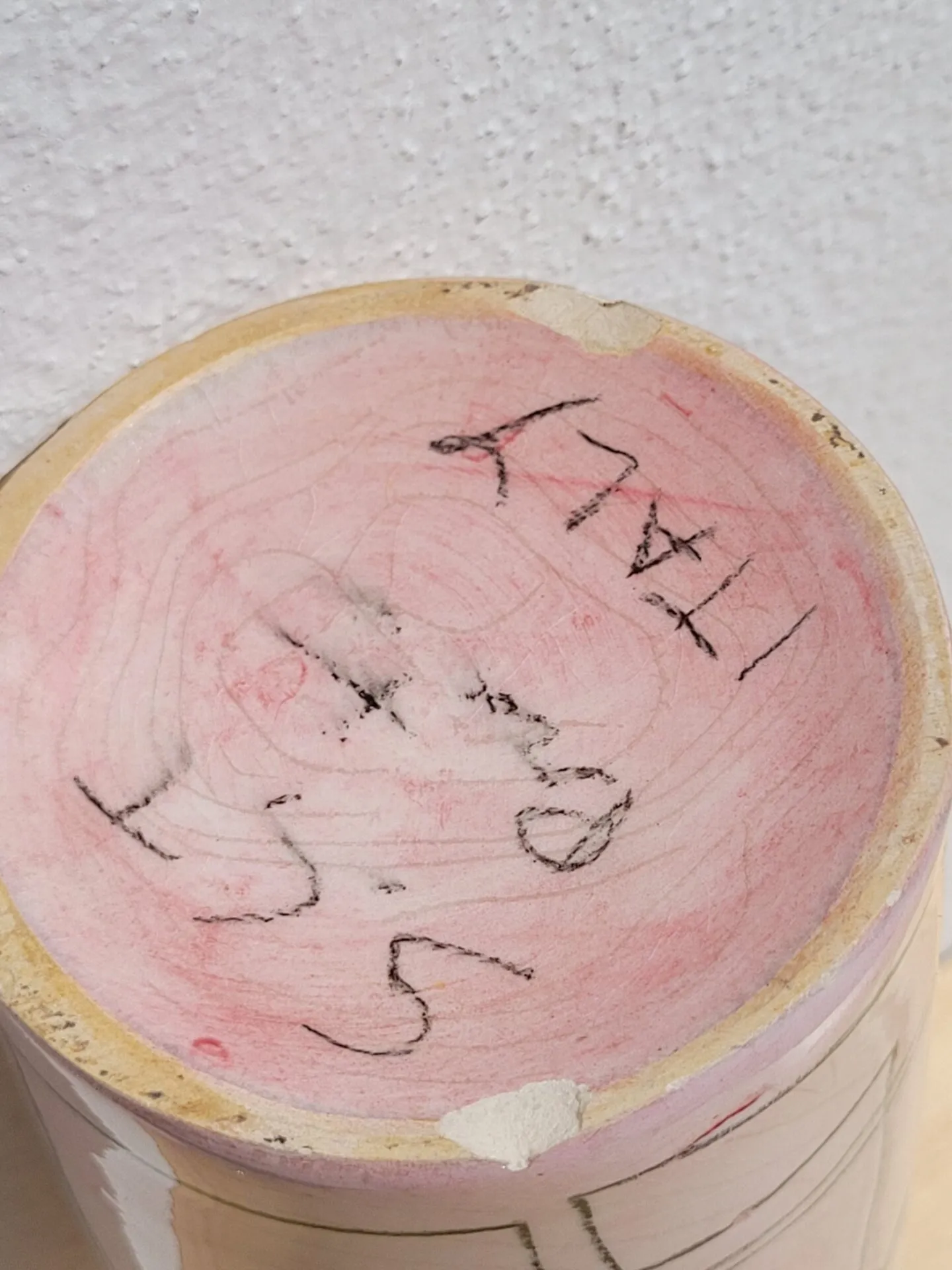 Bouteille vase soliflore rose Sct Prato Italie – Image 6