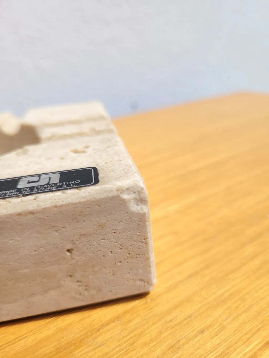 Cendrier en travertin par Cerri Nestore (accidenté) – Image 5