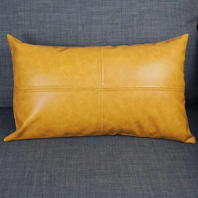 Coussin Rectangulaire Simili Cuir – Image 3