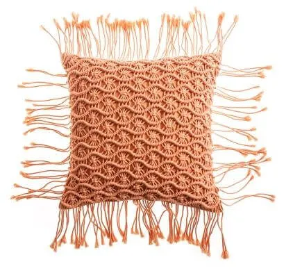 Coussin Tricot Macramé – Image 4