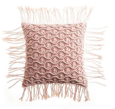 Coussin Tricot Macramé – Image 5