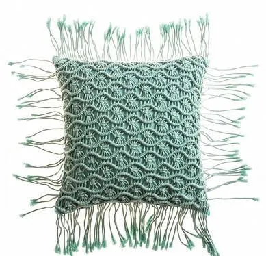 Coussin Tricot Macramé – Image 6