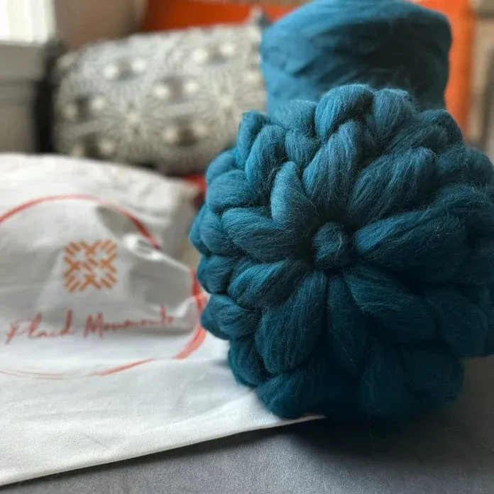 Coussin noeud laine – Image 5