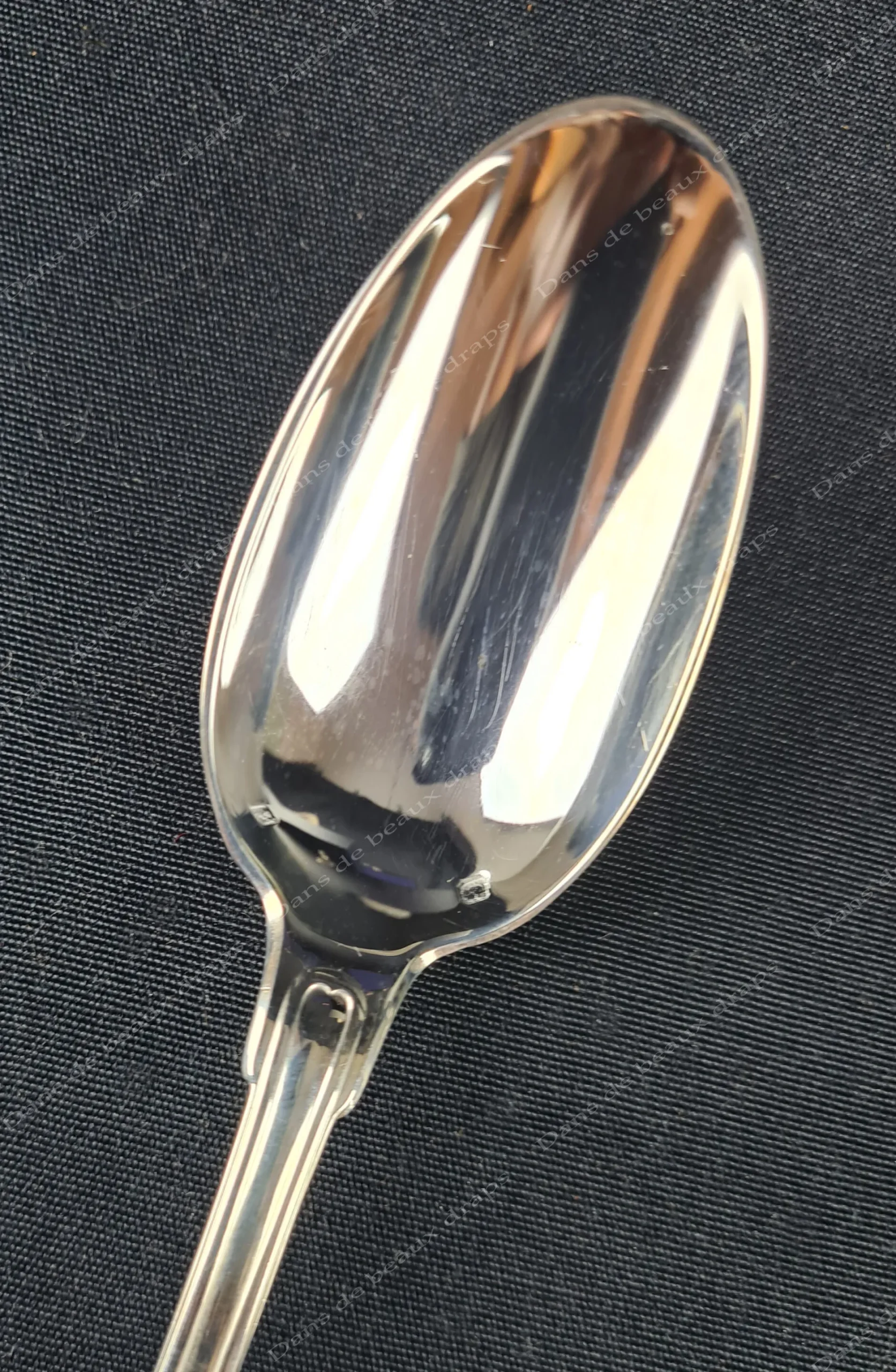 Rare ménagère en argent,poinçon Minerve,orfèvre Laparra,blason.145 pièces. – Image 3