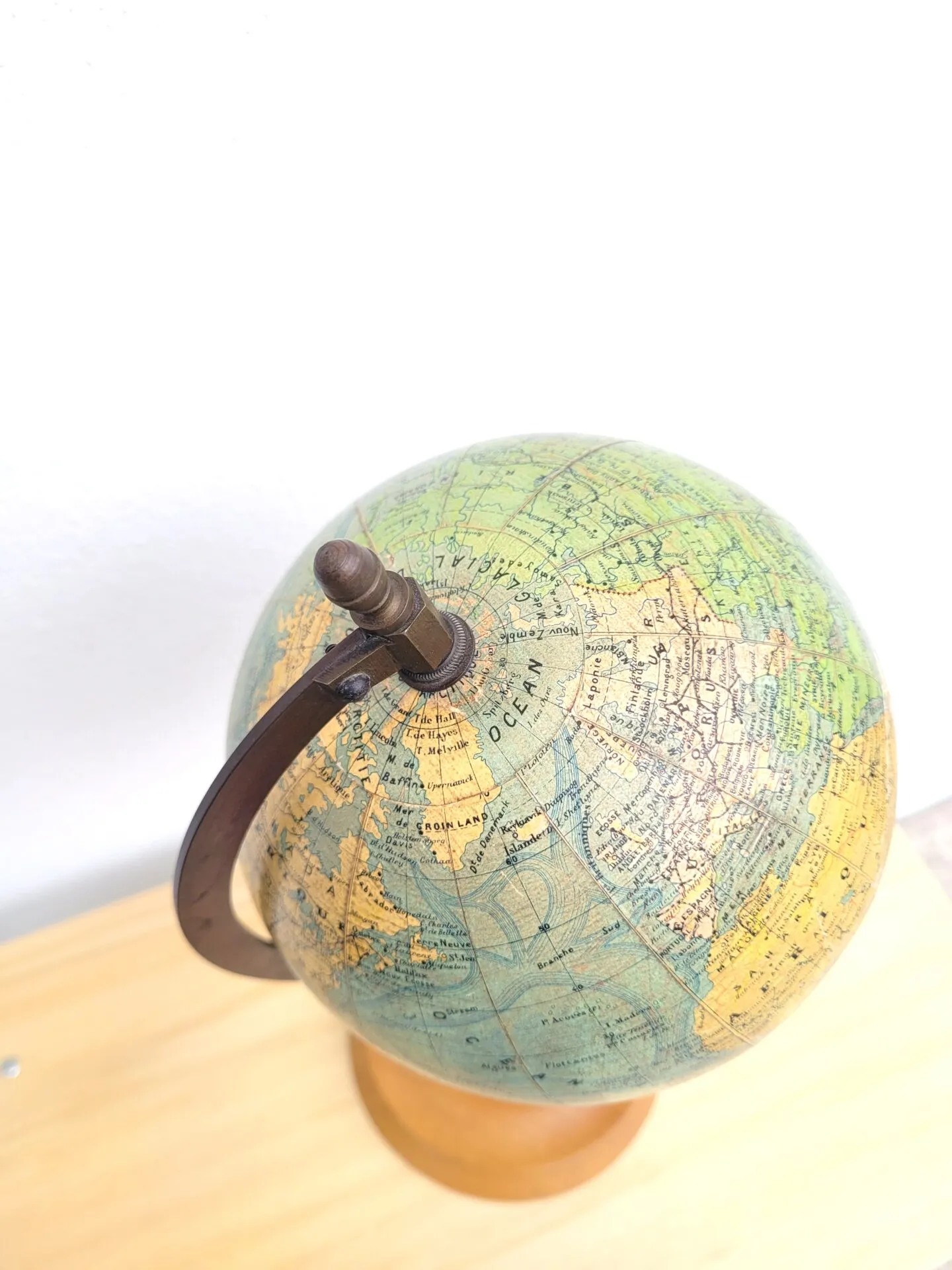 Globe terrestre mappemonde XIX° siècle par J. Forest – Image 4