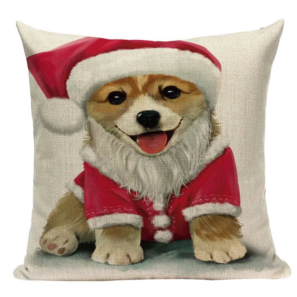 Coussin Noël Chien et Chat – Image 2