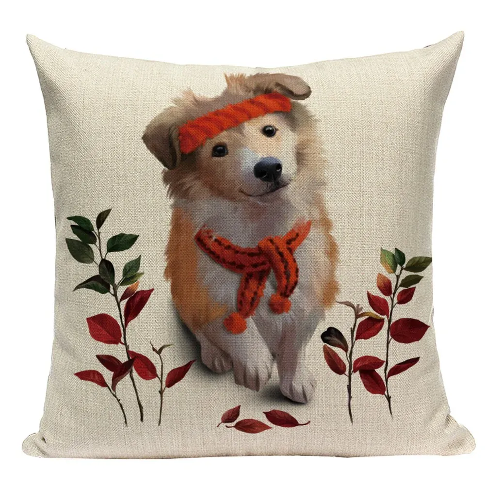 Coussin Noël Chien et Chat – Image 6