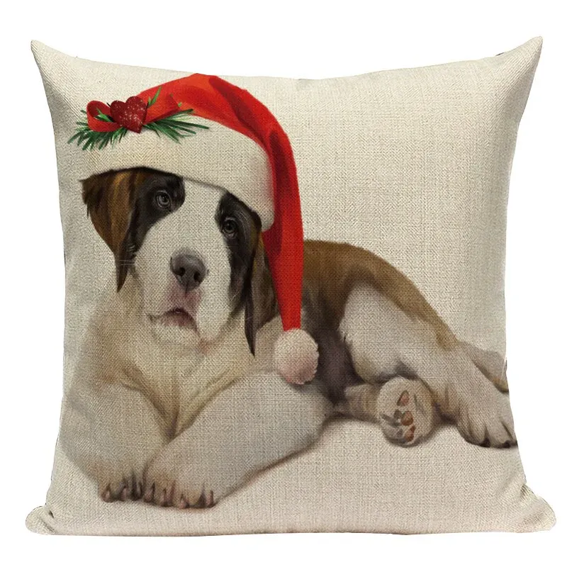 Coussin Noël Chien et Chat – Image 8