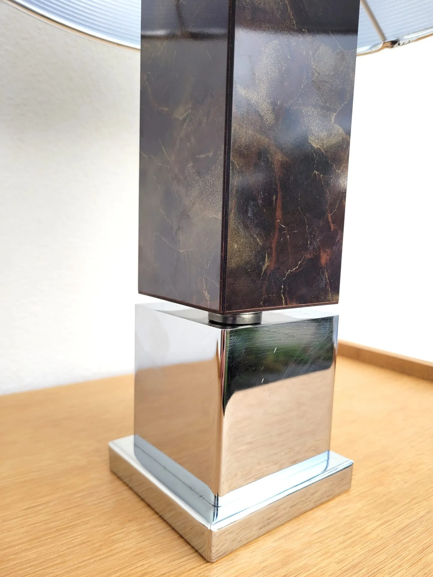 Lampe à poser vintage chrome 70s – Image 4