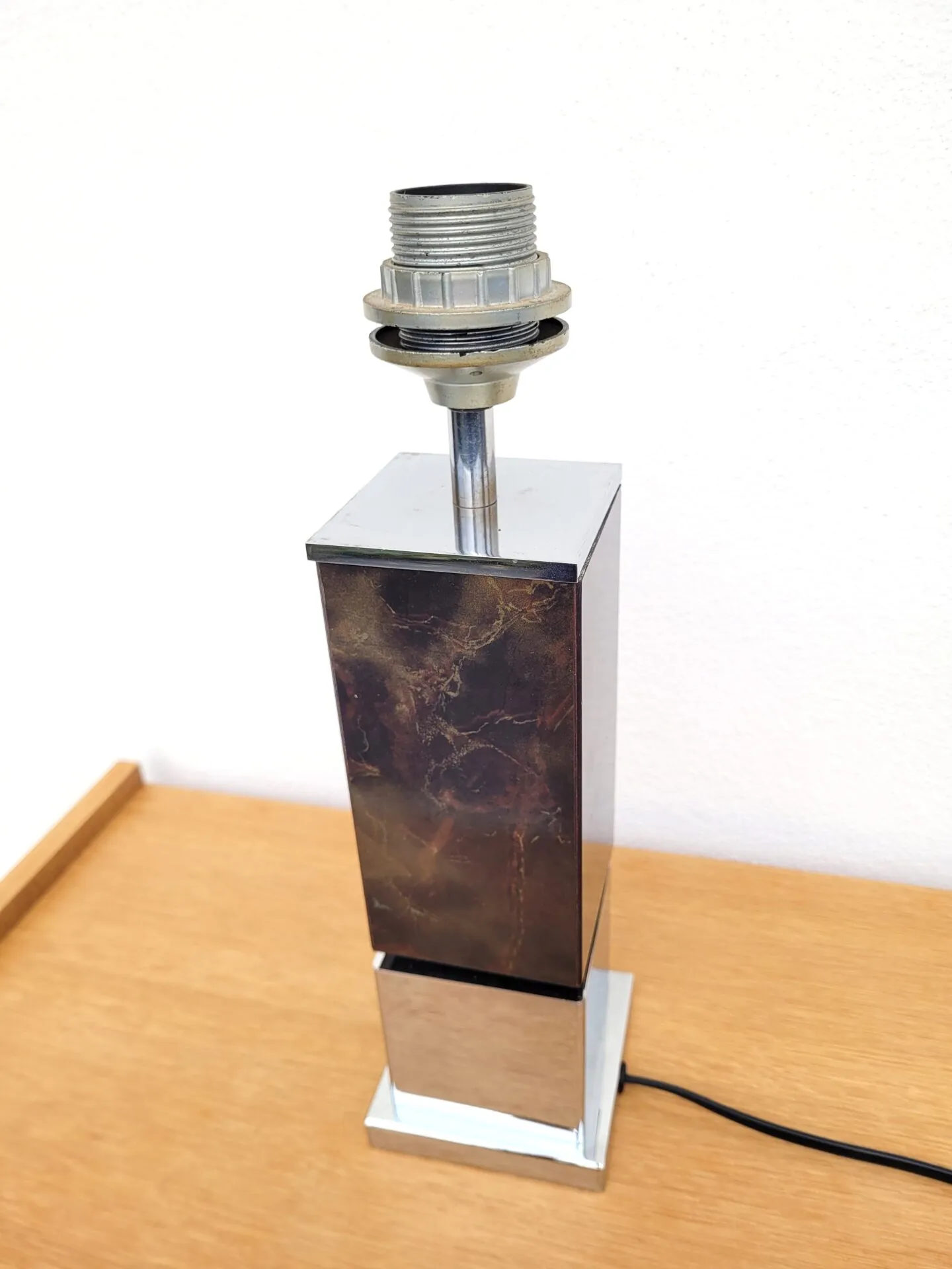 Lampe à poser vintage chrome 70s – Image 7