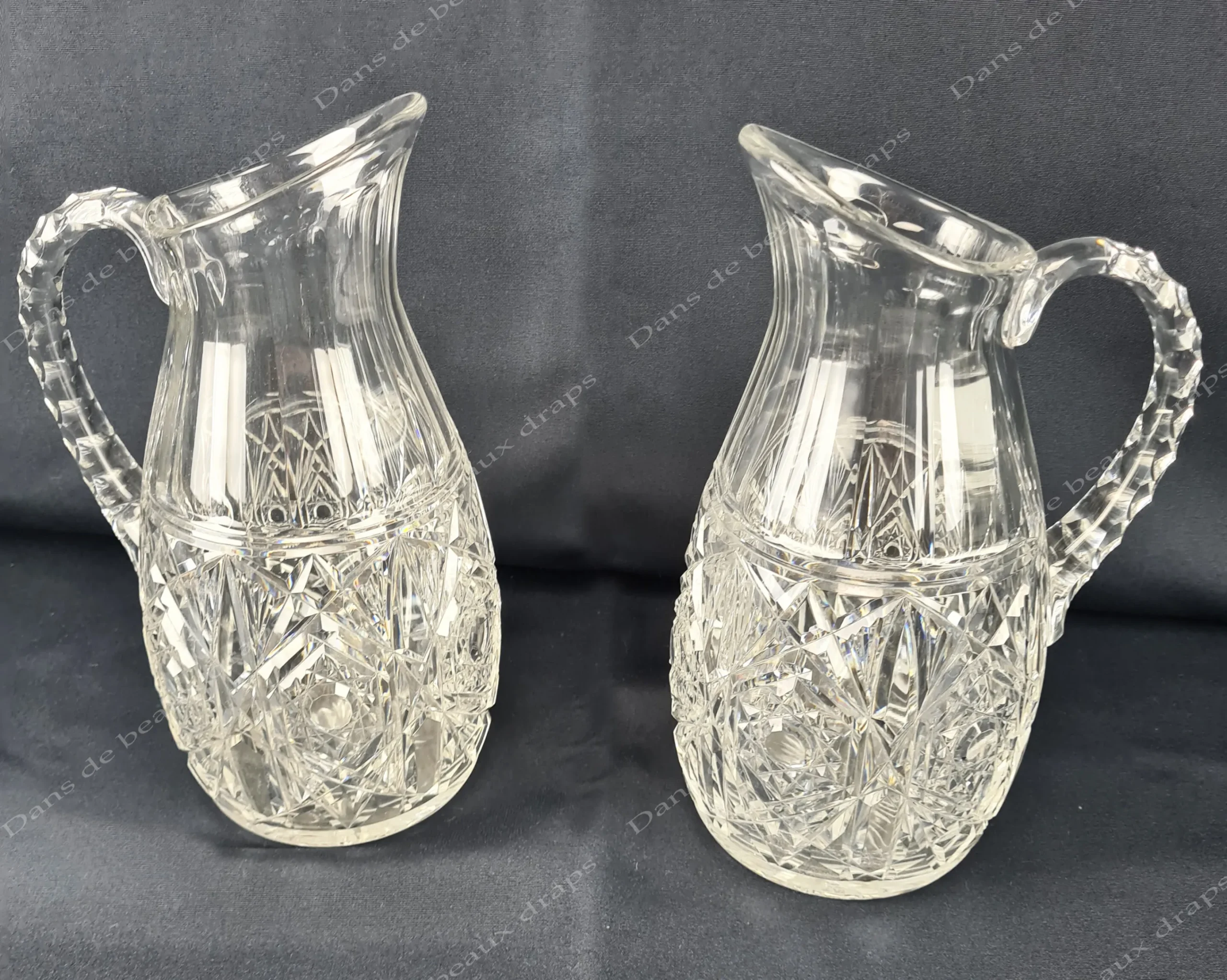 Magnifique service de verres en cristal de Baccarat modèle Lagny, 63 pièces. – Image 3