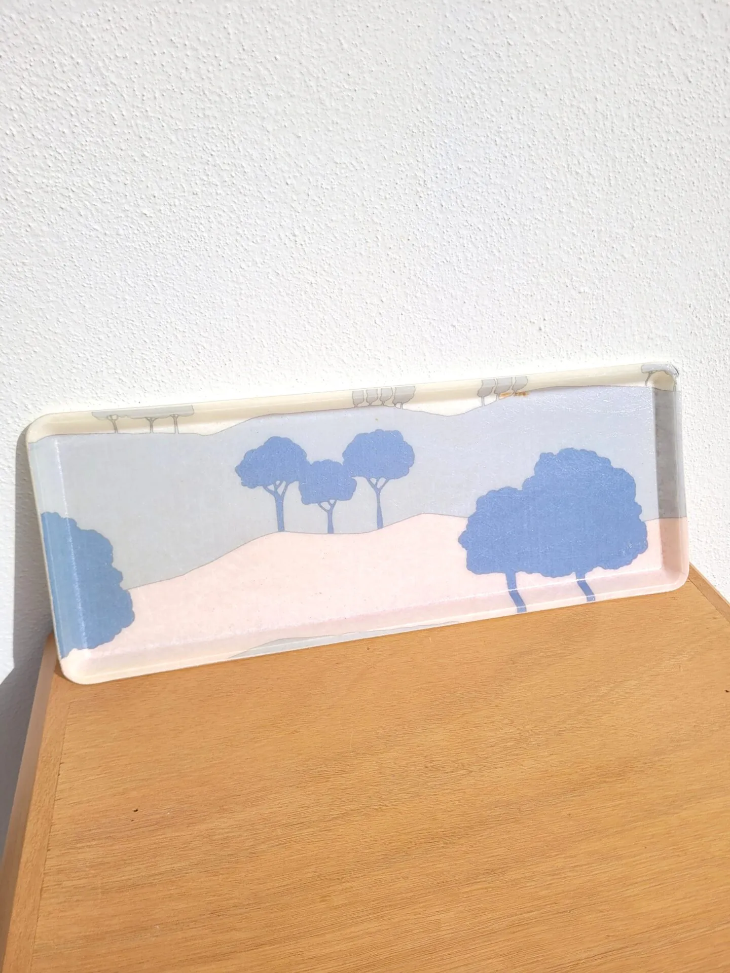 Plateau Alpac pastel en fibre de verre 1980 – Image 4