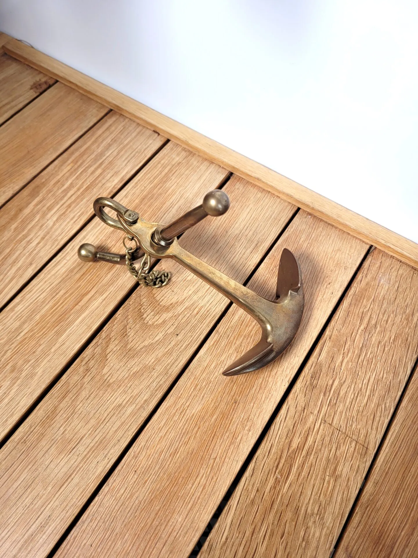 Presse papier ancre à jas en laiton – Image 3