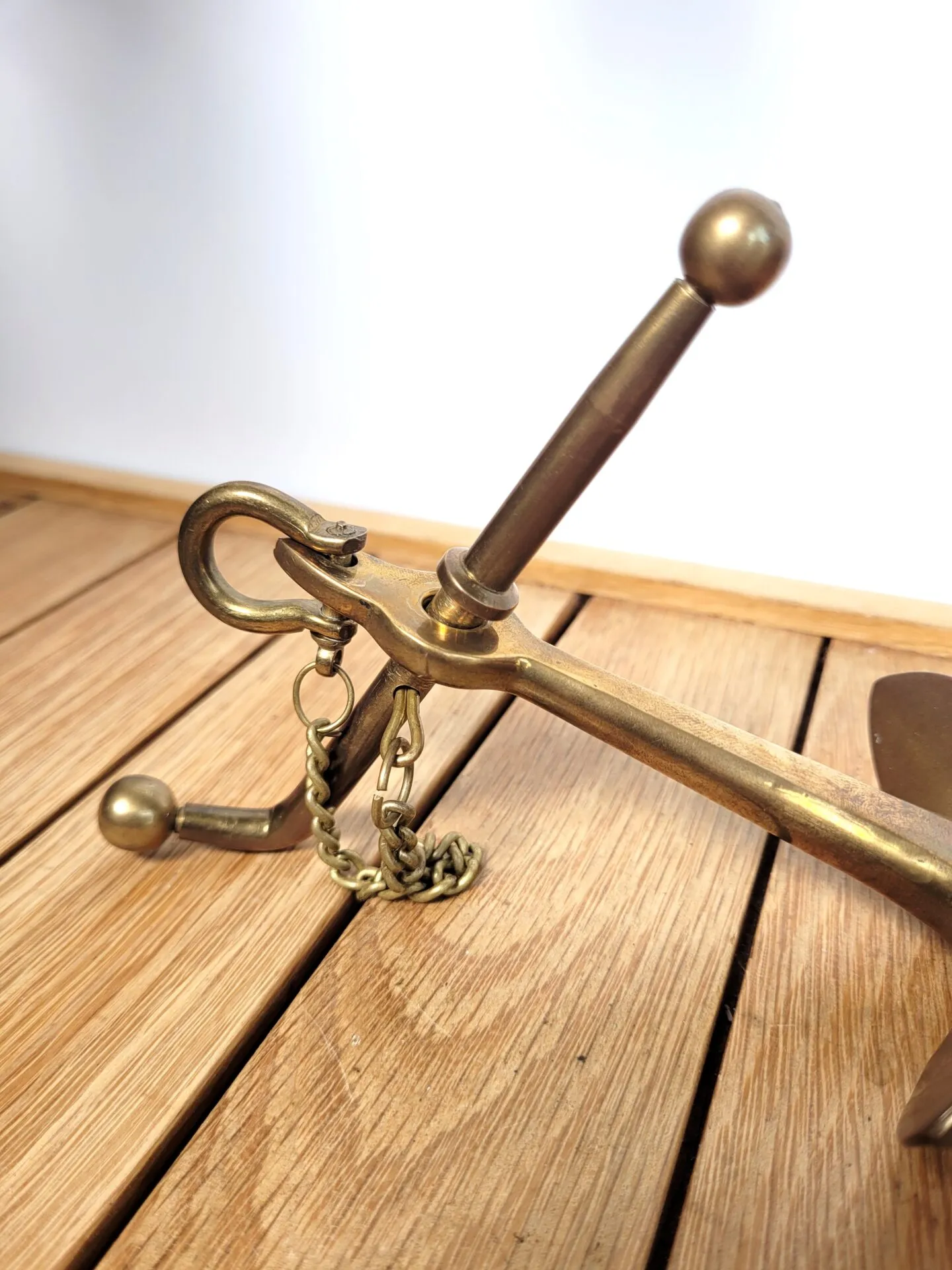 Presse papier ancre à jas en laiton – Image 4