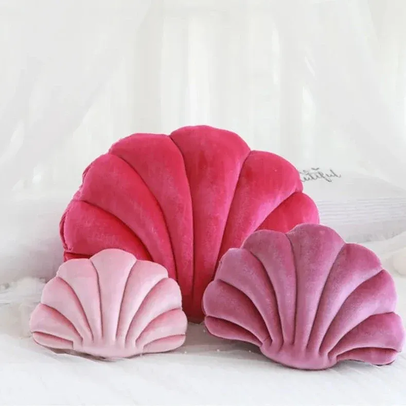 Coussin coquillage rouge – Image 5