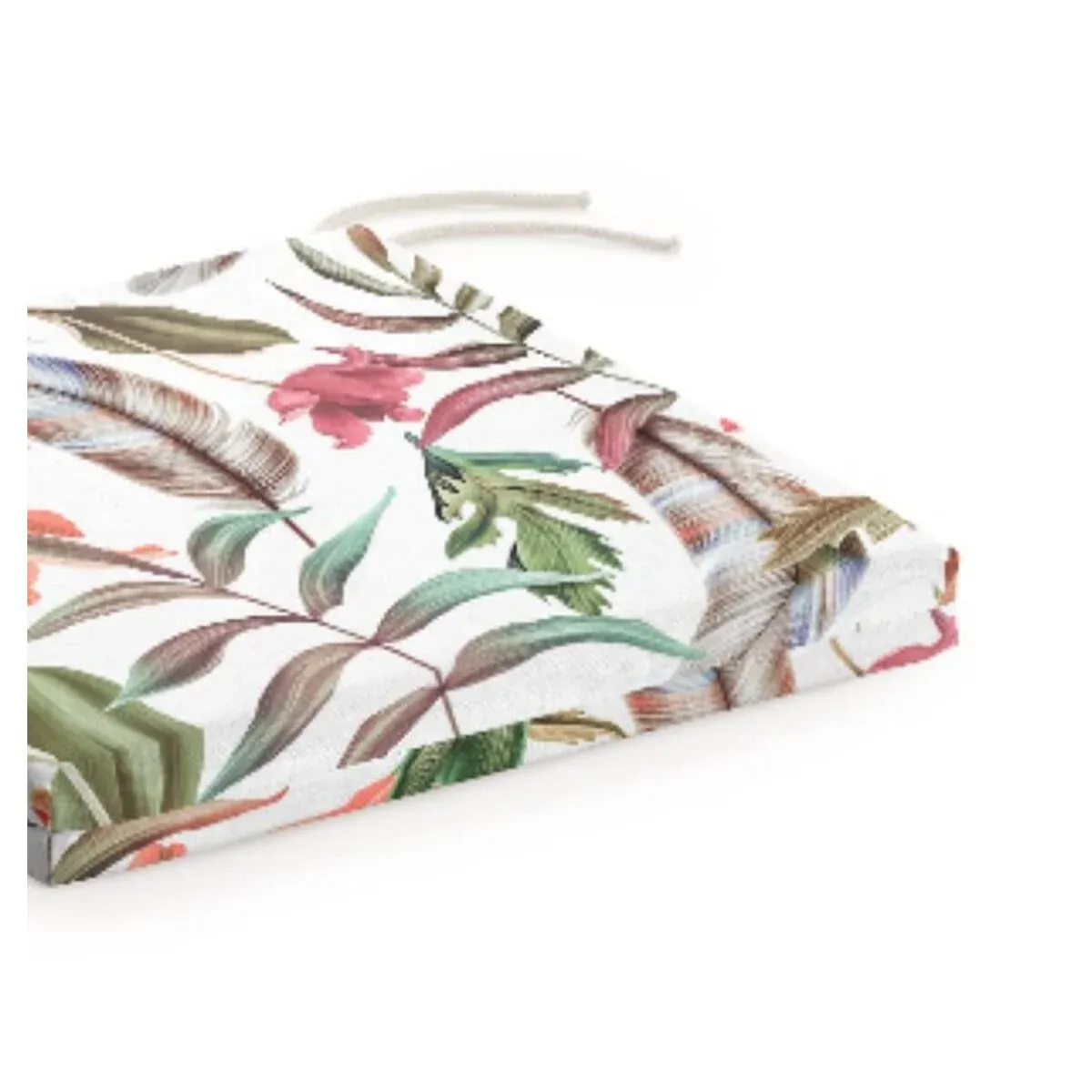 Coussin de chaise à fleurs tropicales 40 x 5 x 40 cm – Image 2