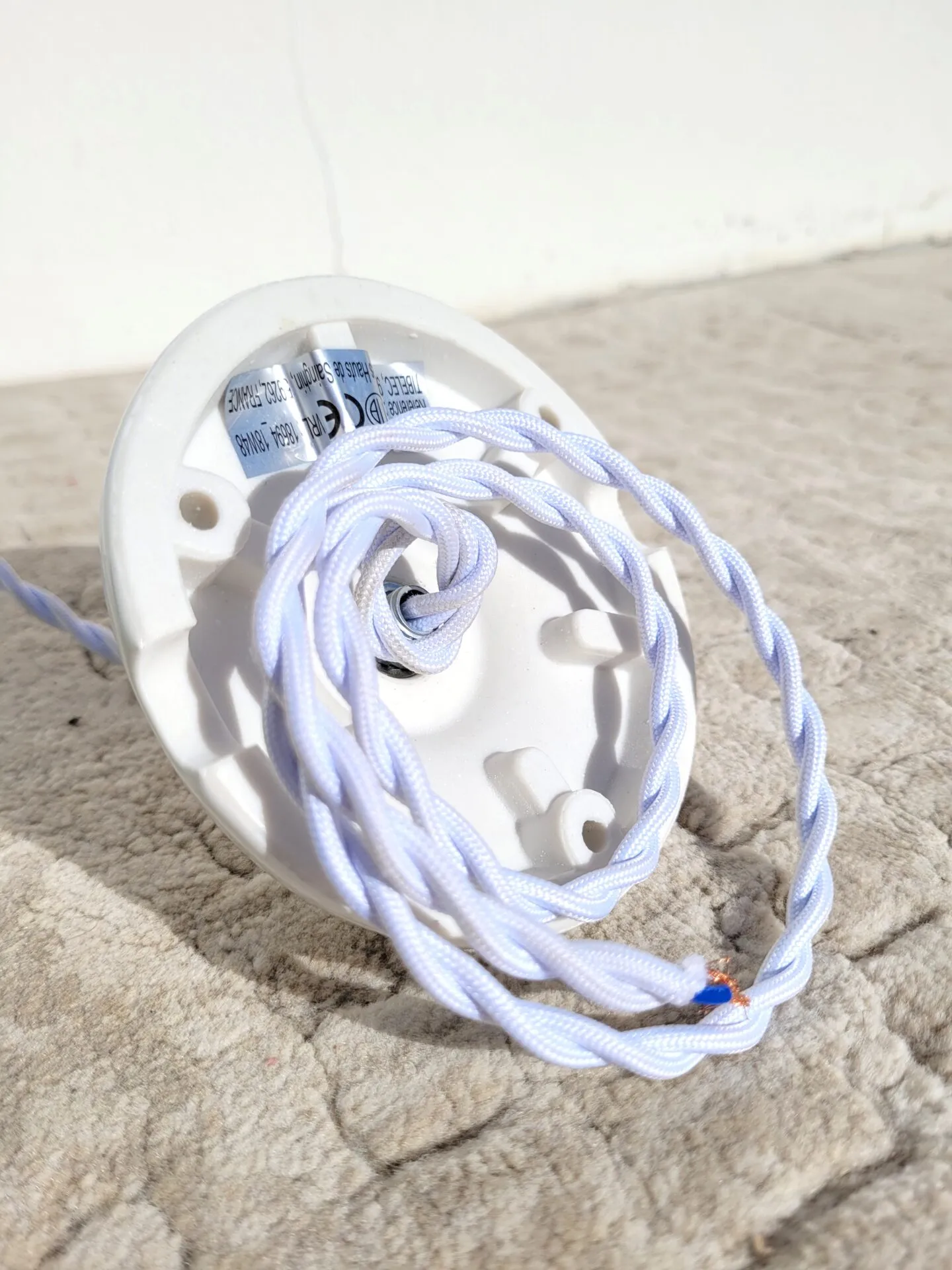 Suspension Clichy vintage en porcelaine – Image 7