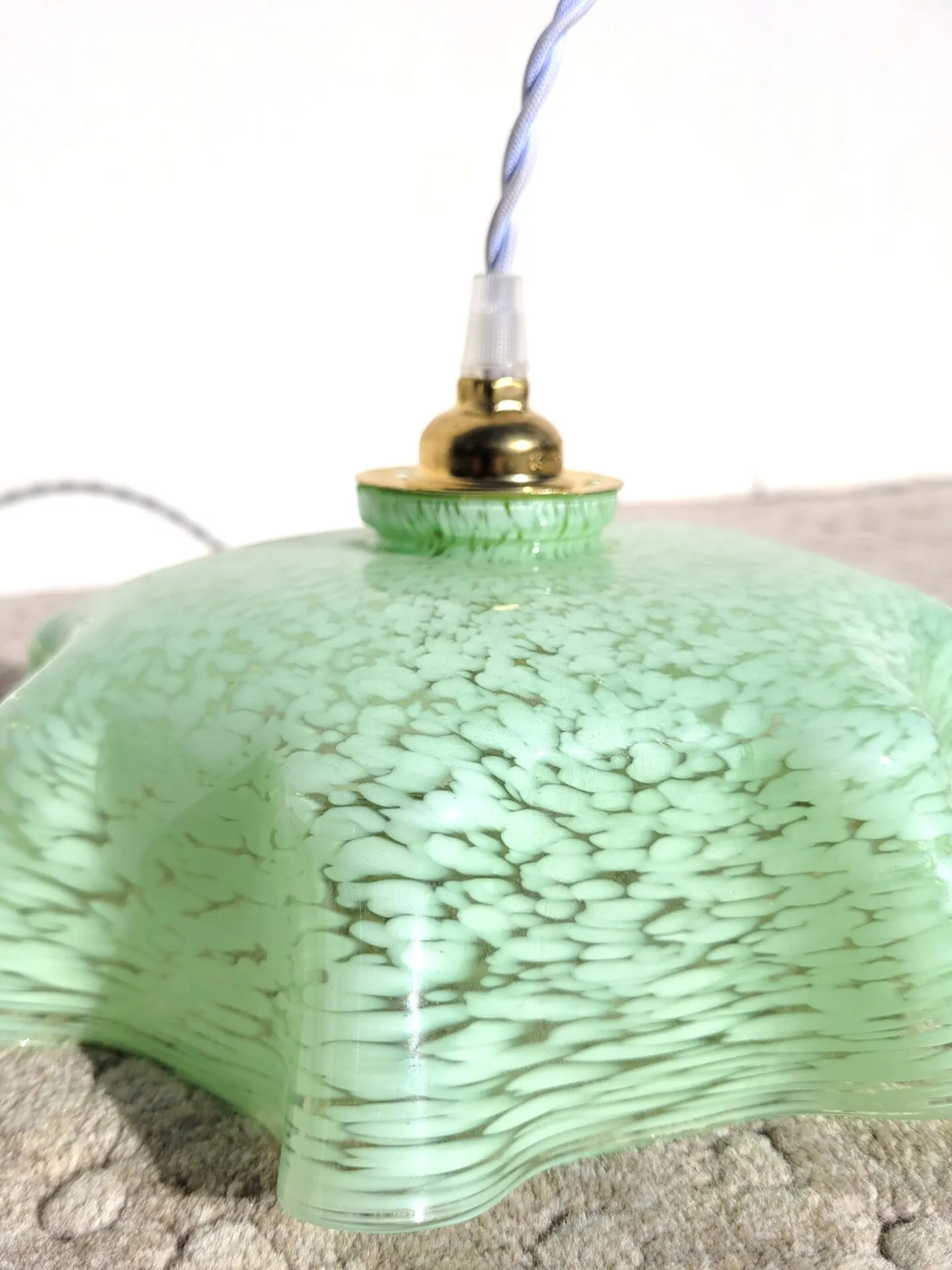 Suspension Clichy vintage en porcelaine – Image 4