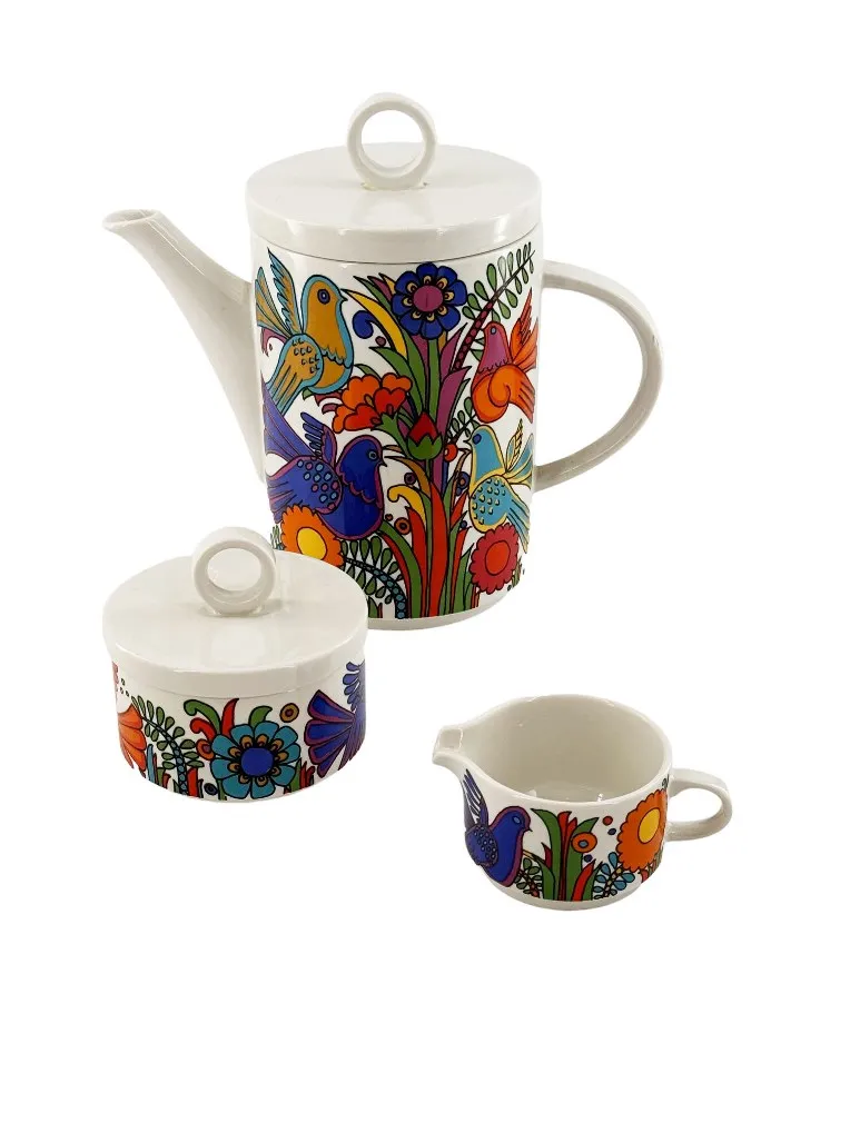 Service à café en porcelaine, Villeroy et Boch, modèle Acapulco, 27 pièces – Image 5