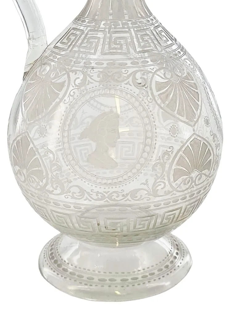 Magnifique aiguière en cristal de Baccarat, époque Art Nouveau – Image 2