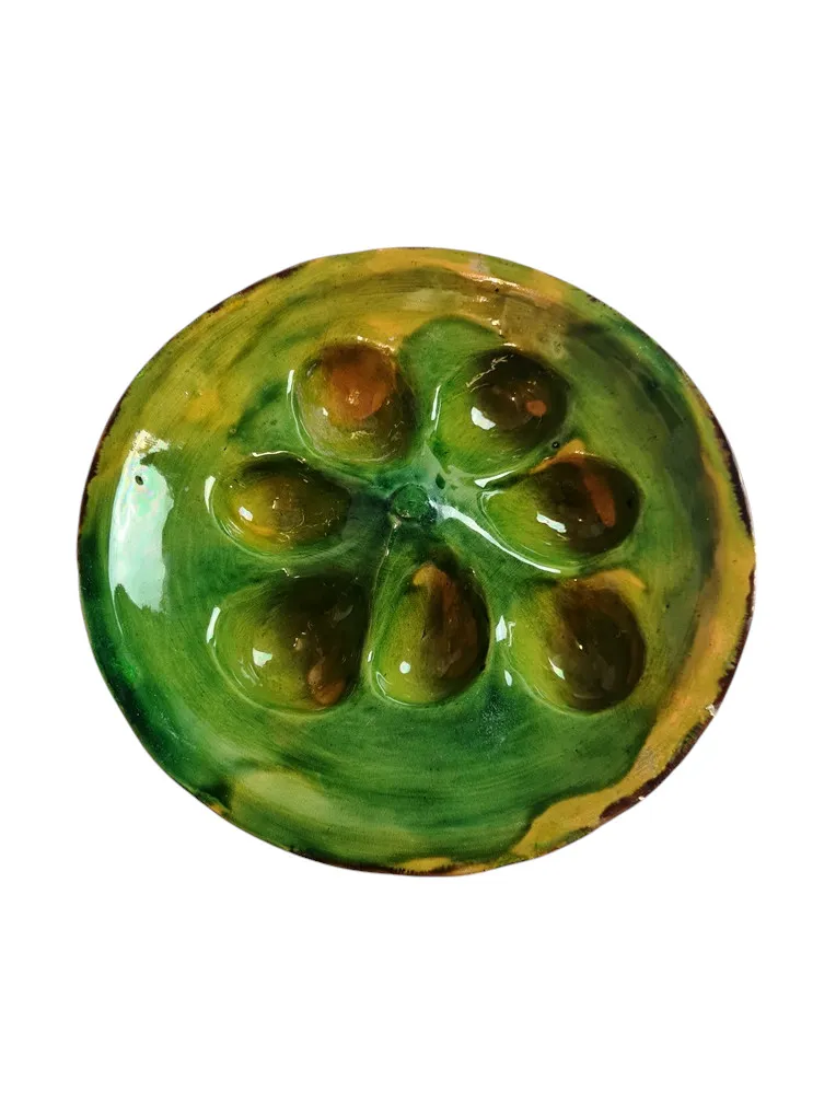 Amusante boite à œufs en barbotine et son présentoir. – Image 8