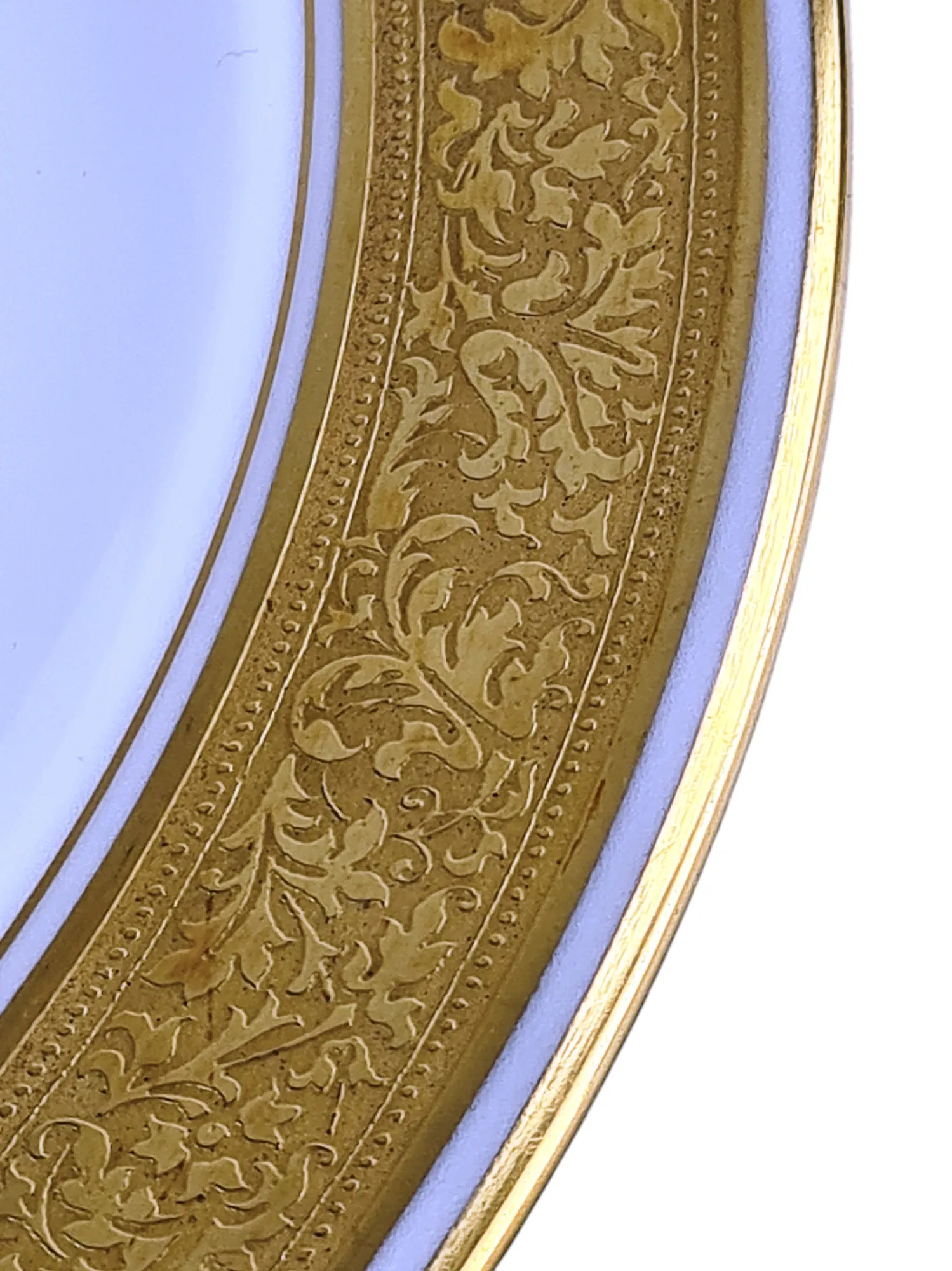 Superbe suite de 12 assiettes à dîner en porcelaine de Limoges, maison Raynaud – Image 4