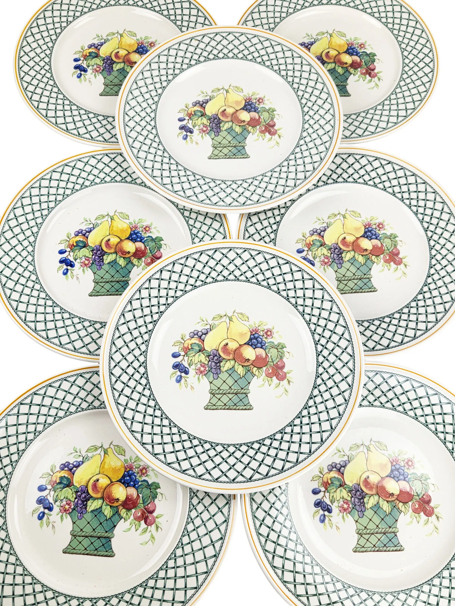 Jolie partie de service en vitro-porcelaine de Villeroy et Boch, modèle Basket, 41 pièces. – Image 3