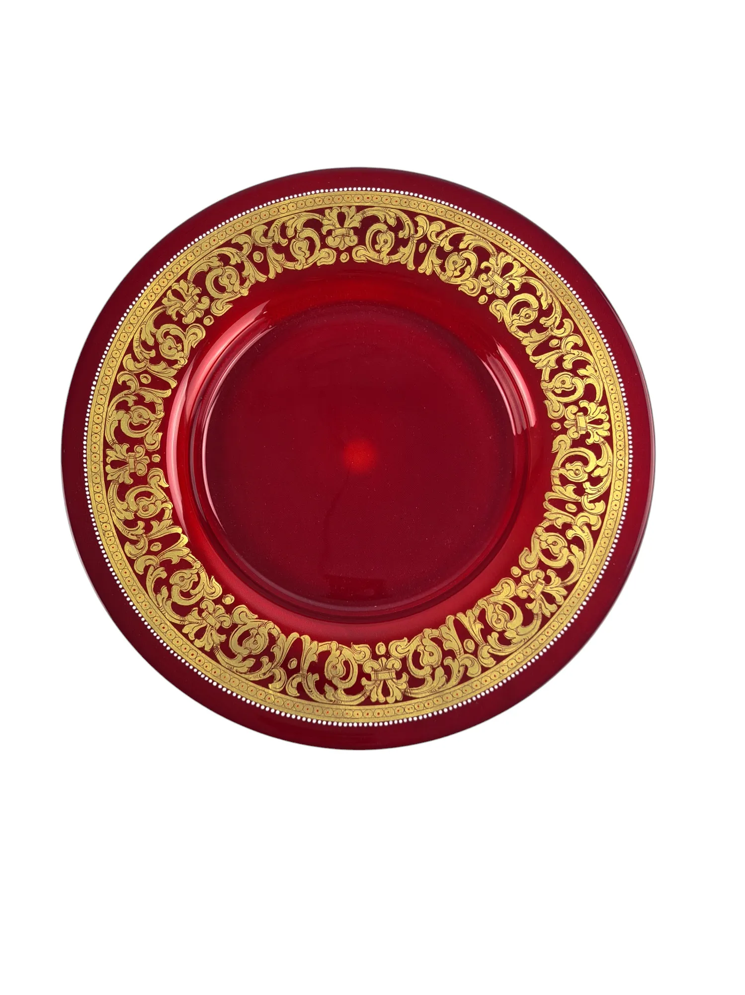 Suite de 12 assiettes en verre, Murano, maison Pauly – Image 4