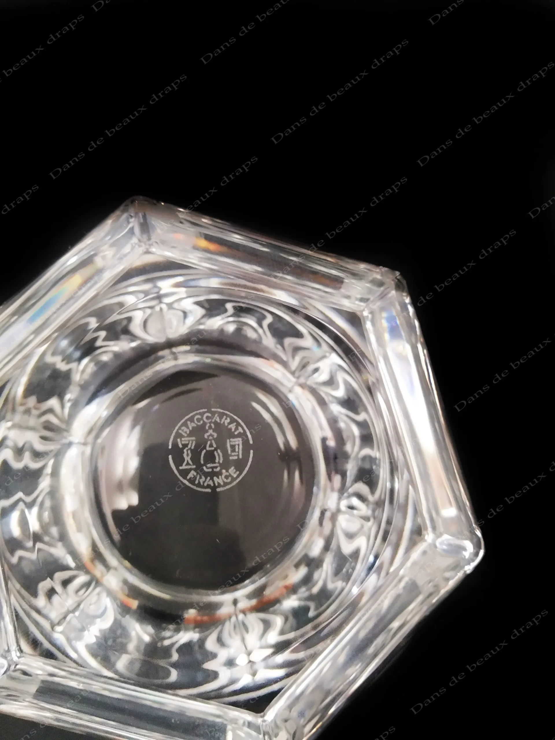 Superbe confiturier en cristal de Baccarat et sa cuillère,modèle Missouri. – Image 5