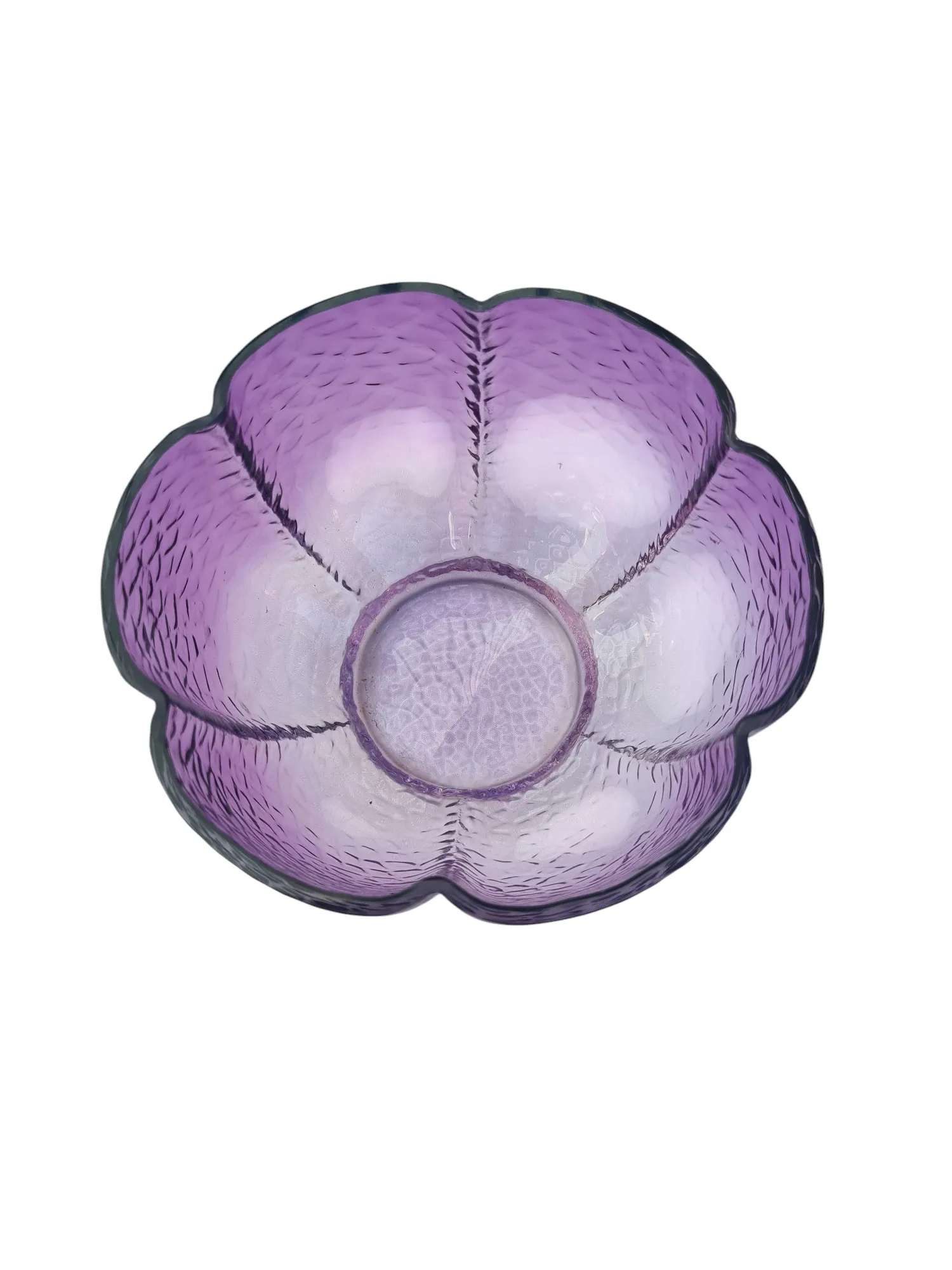 7 belles coupes à dessert en cristal de couleur. – Image 4